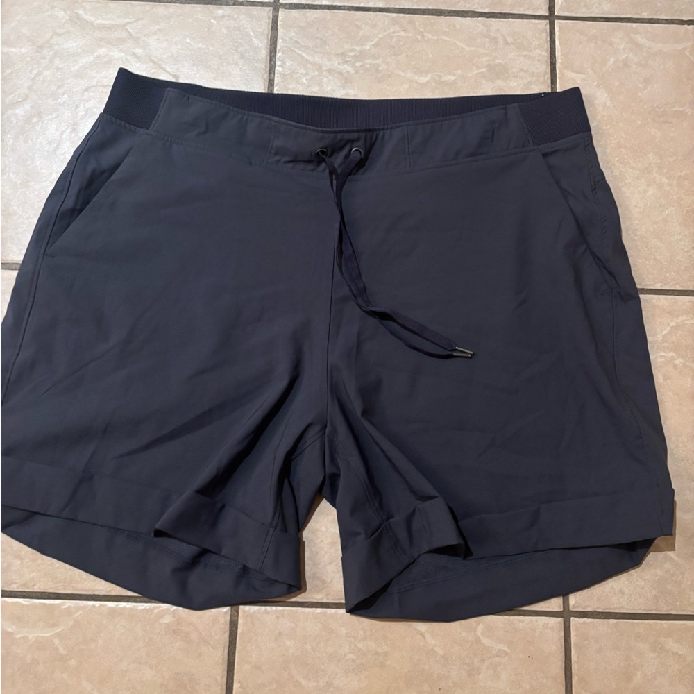 Navy Blue Drawstring Shorts